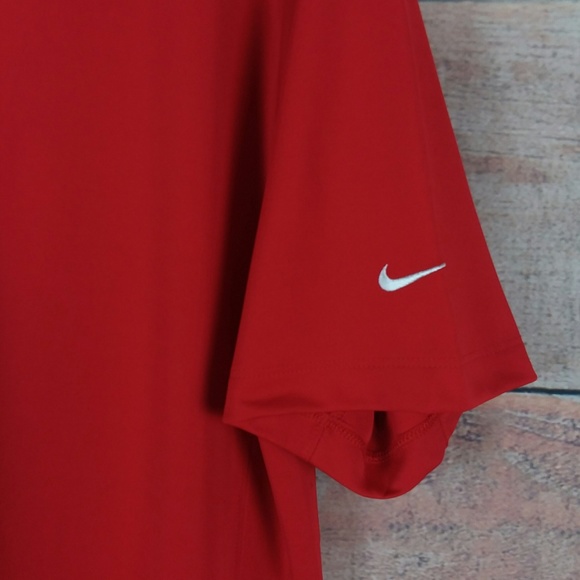 Nike Golf Tour Performance Dri-Fit Golf Shirt Red - Picture 2 of 6
